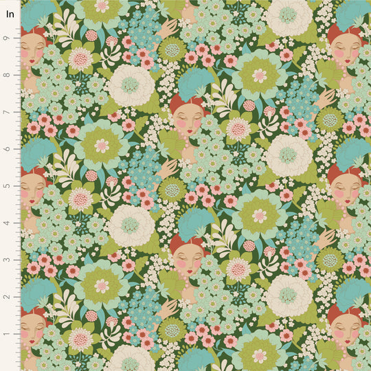 Tilda's world - Wallflower - Wallflower Green - #100605