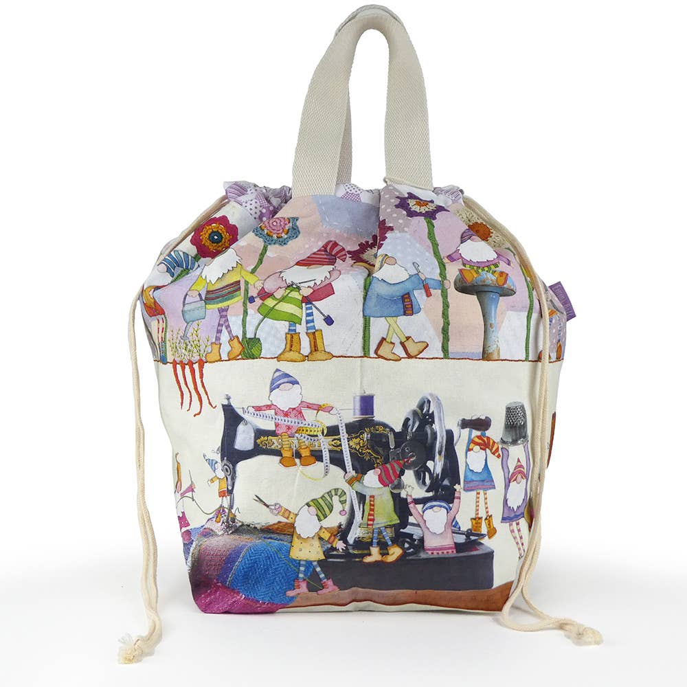 Emma Ball Crafting Gnomes - Large Bucket Bag