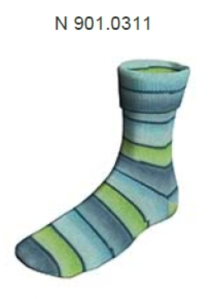 Lang Super Soxx Color 4-FACH