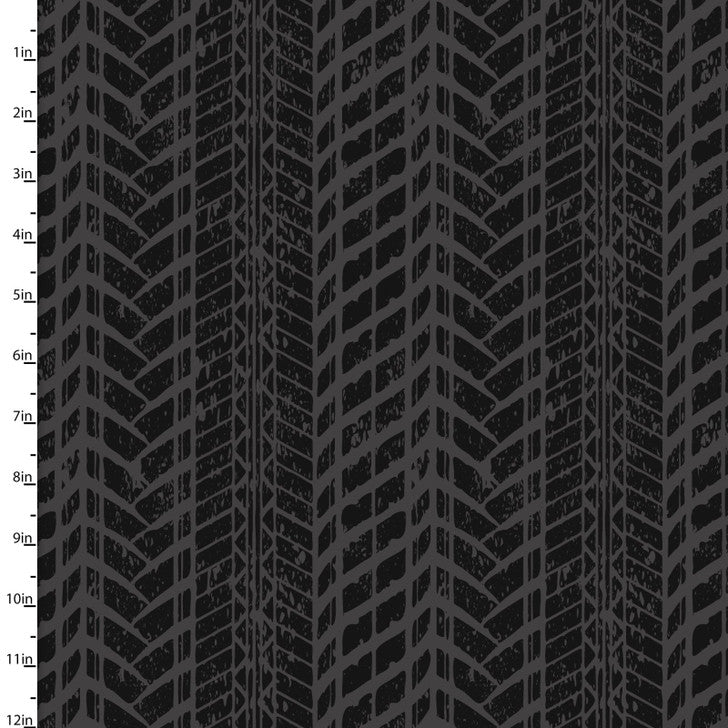 3 Wishes Fabric - Mash The Throttle - Treadmarks
