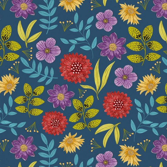 Nutex - Vintage Florals - Midnight Florals - 81430-2