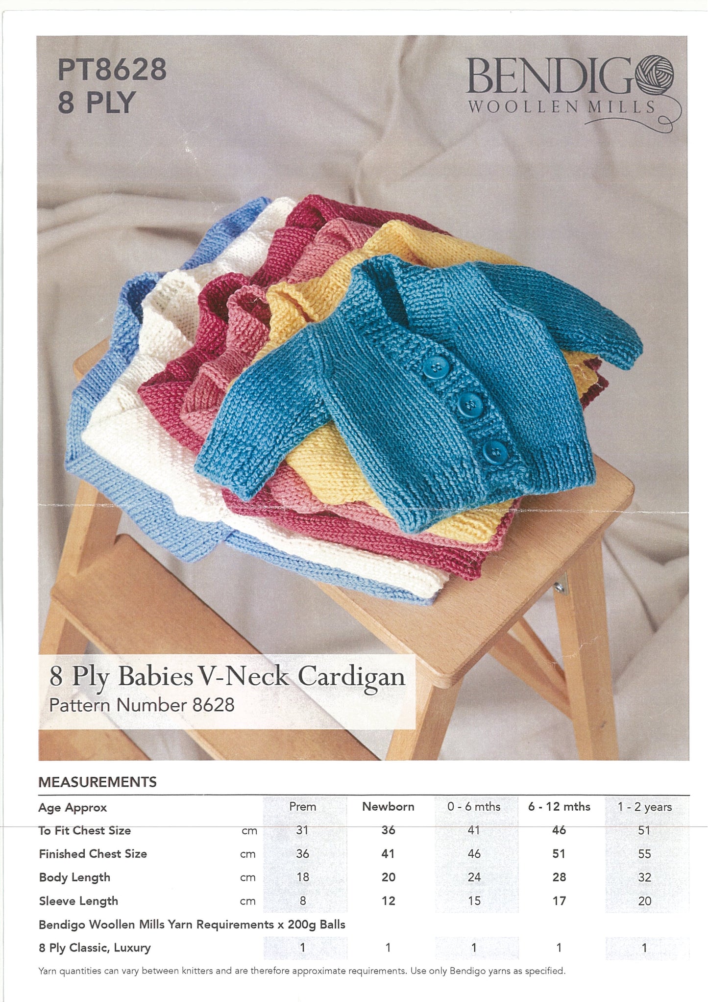 Bendigo Woollen Mills pt 8628 8ply
