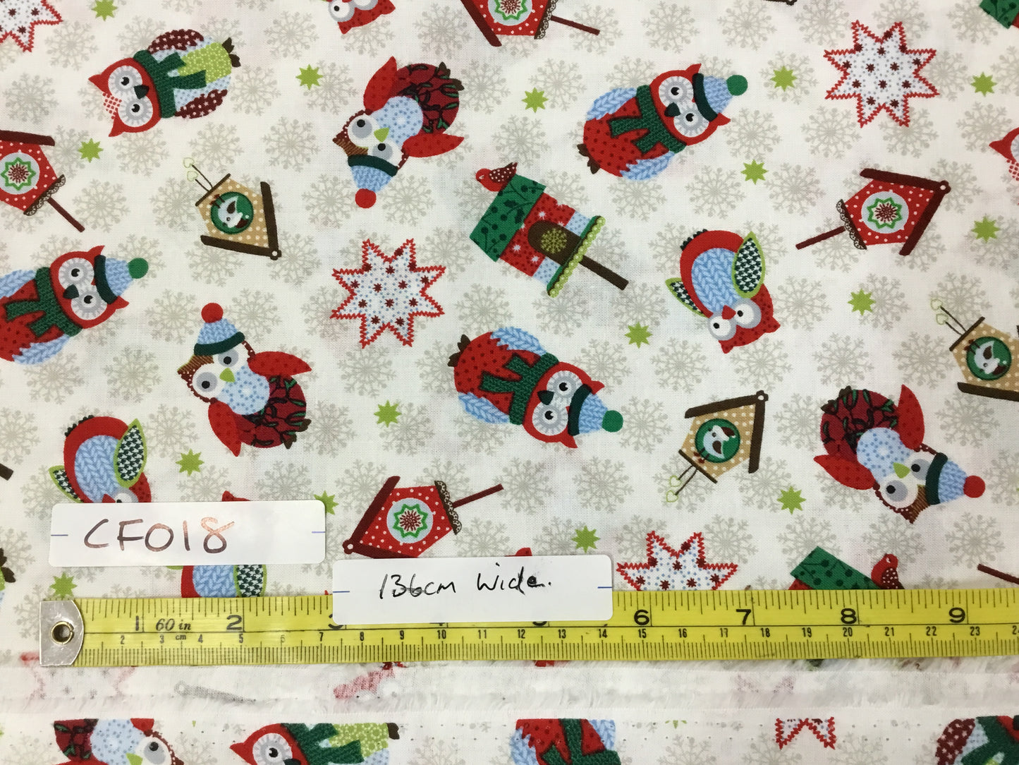 136CM Wide - Christmas Owls