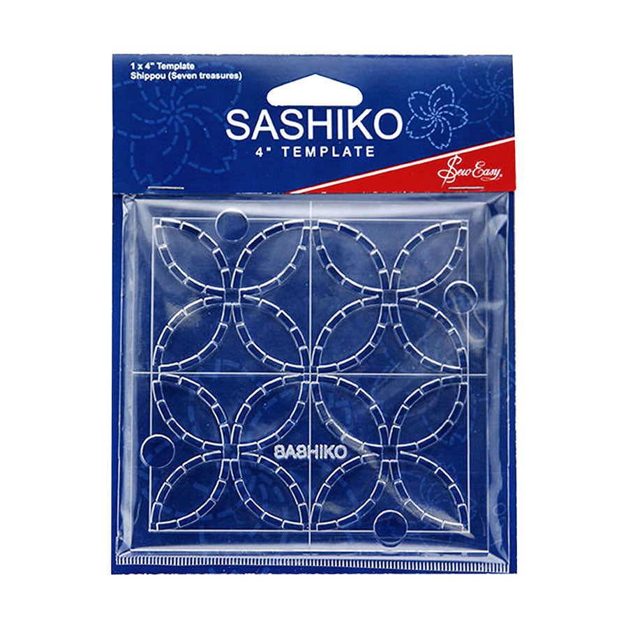 SASHIKO TEMPLATE 4 IN' SEVEN TREASURES
