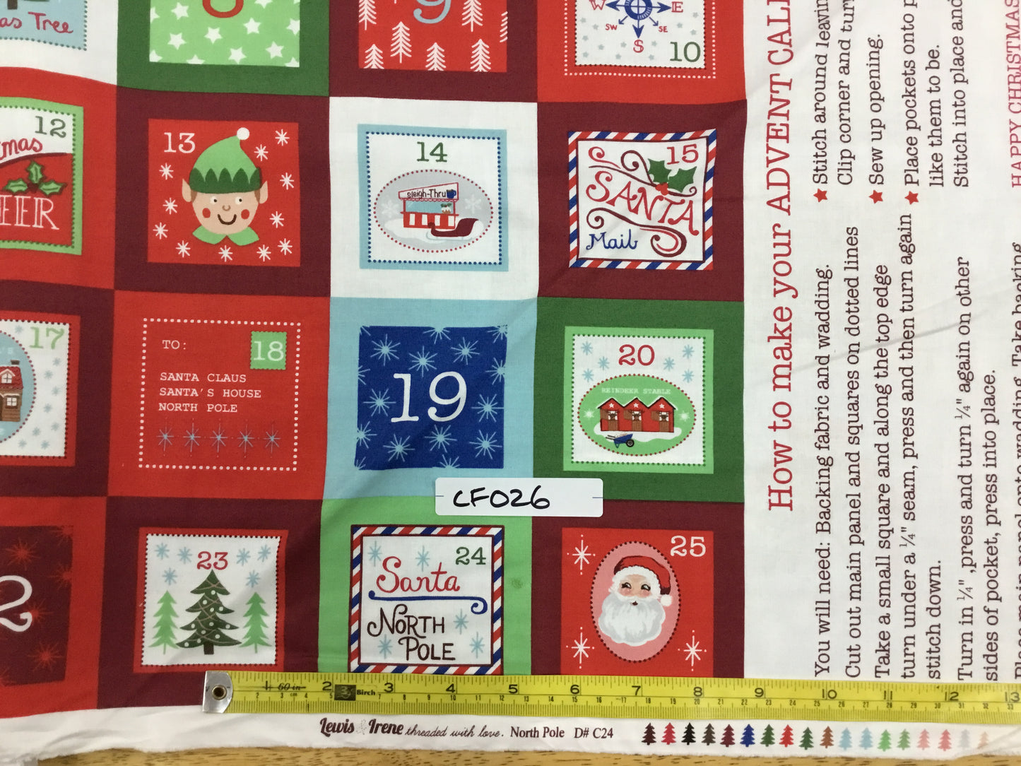 Lewis & Irene - North Pole - D# C24 - ADVENT CALENDAR *PANEL*