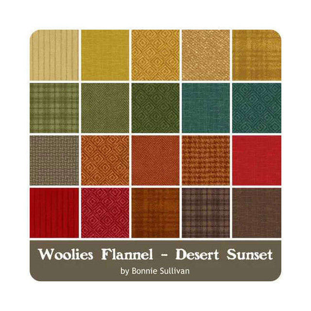 Woolies Flannel - 10" Squares - Desert Sunset