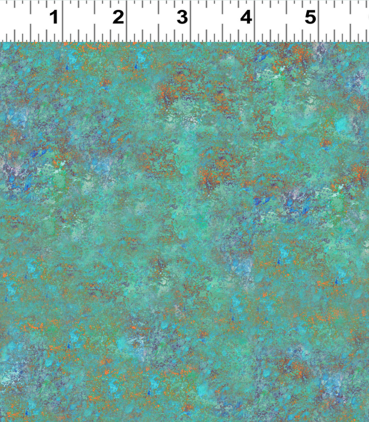 Clothworks - Painter's Joy- Teal - Y4404-104