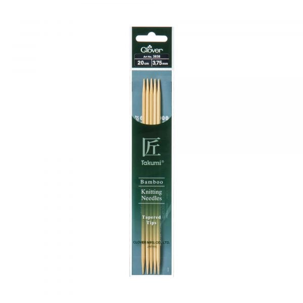 CLOVER BAMBOO KNITTING TAKUMI DOUBLE 20CM - 3.75MM