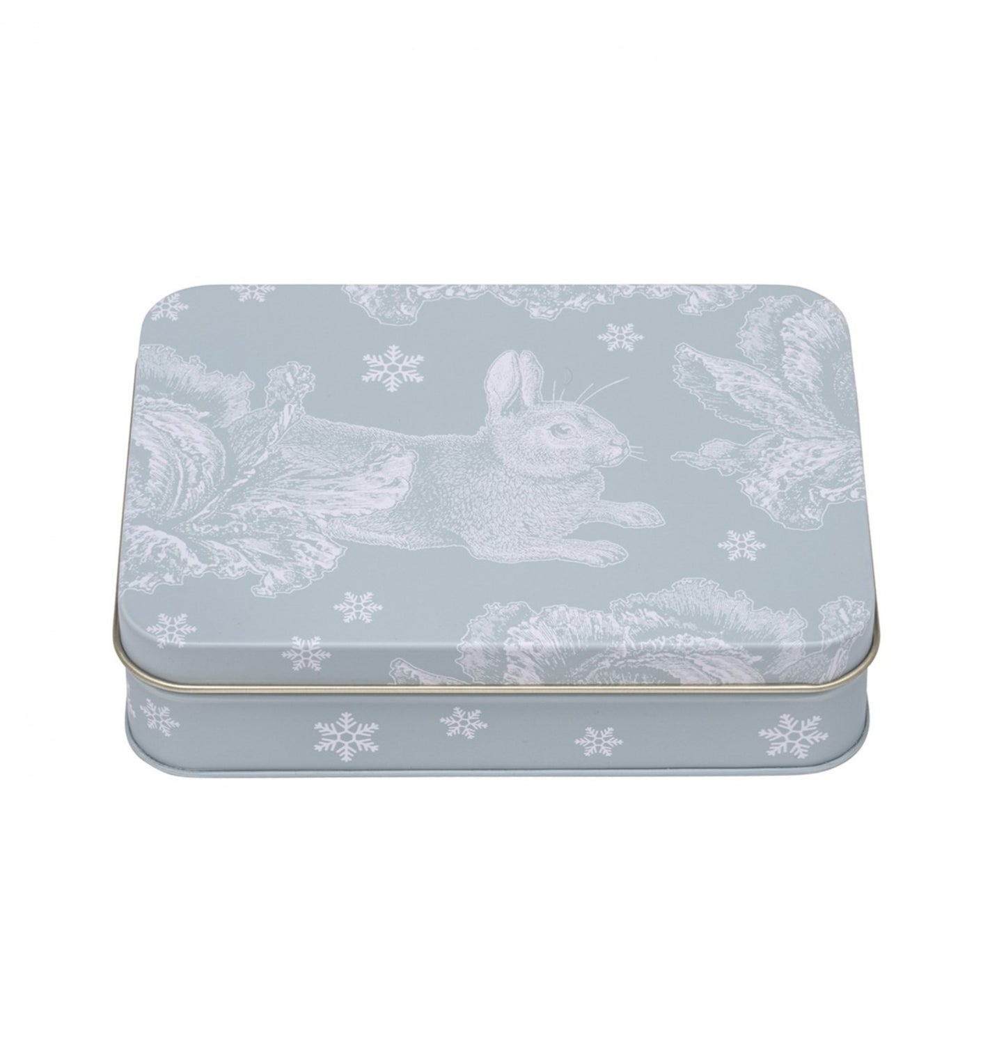 Small Winter Rabbit Rectangle Tin