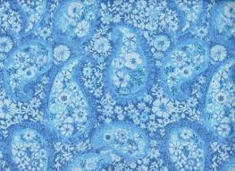 KKFabrics - Paisley - Blue - #7058-B