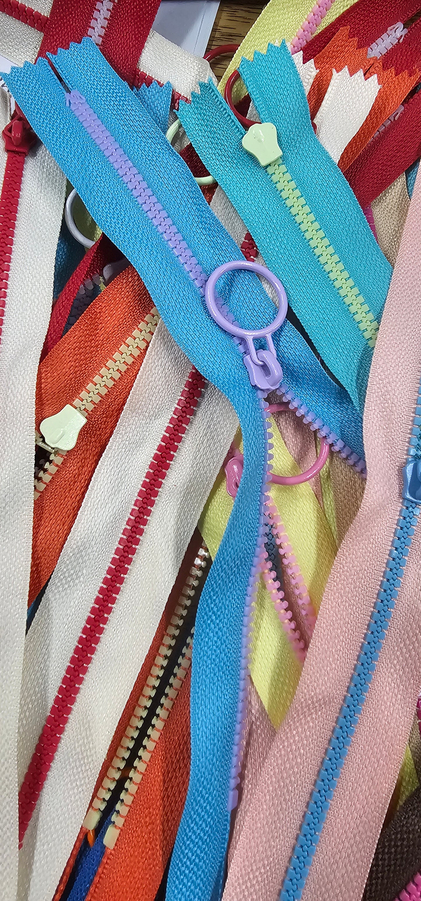 Multicolour Zippers 20cm-8inch