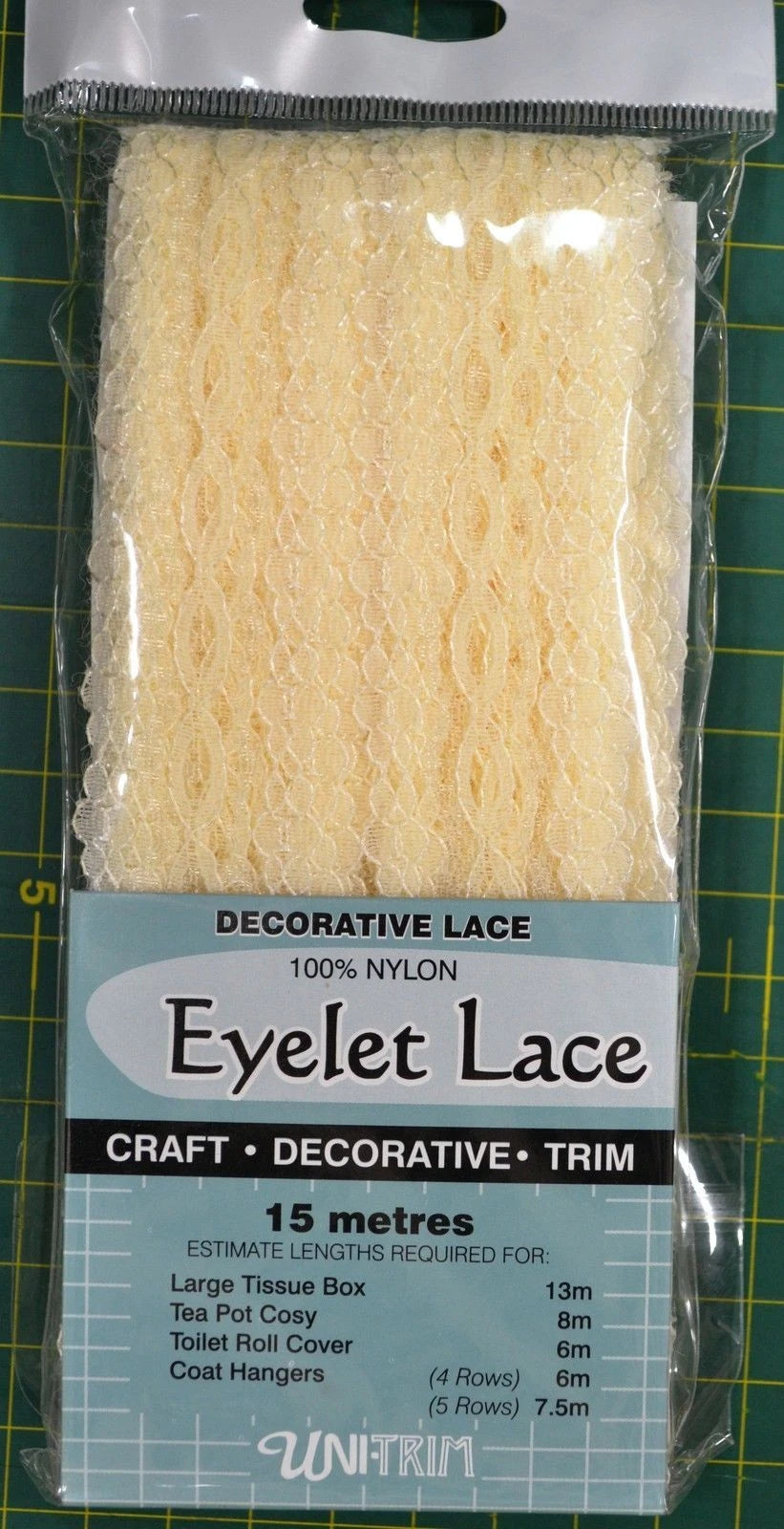 Unitrim - Decorative Eyelet Lace - 30MM x 15M
