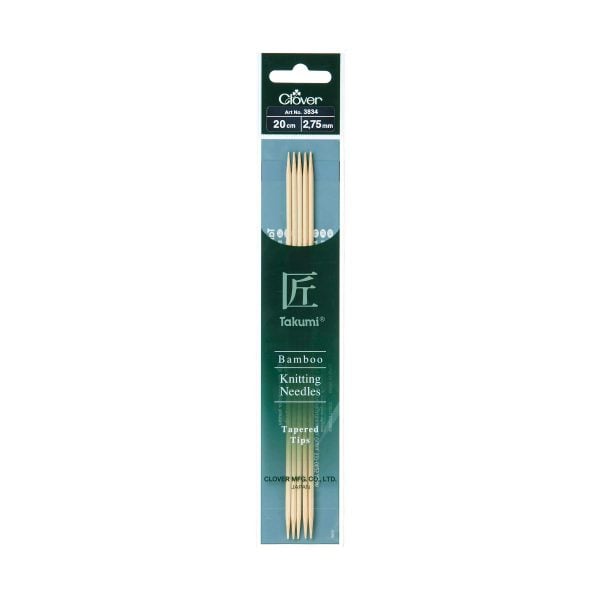 CLOVER BAMBOO KNITTING TAKUMI DOUBLE 20CM - 2.75MM
