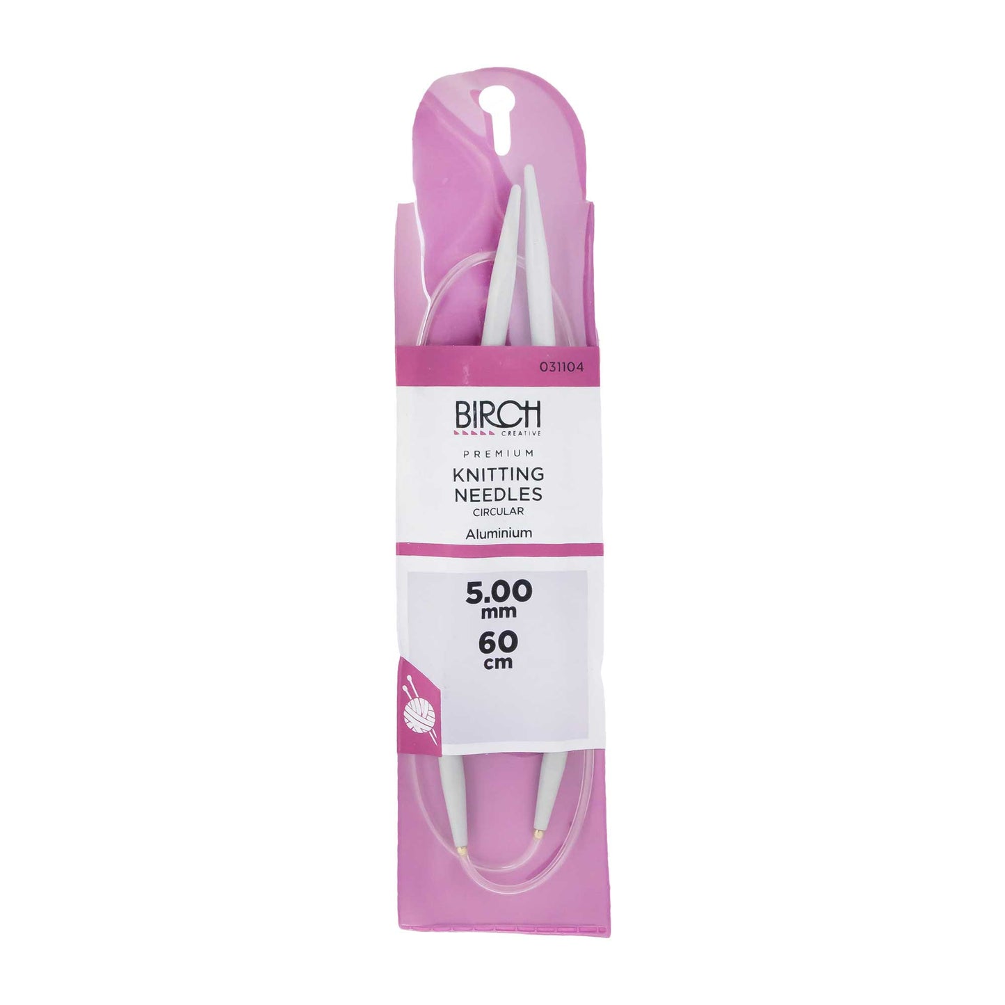 BIRCH KNITTING NEEDLE CIRCULAR PREMIUM 60CM 4.00-5.00MM *
