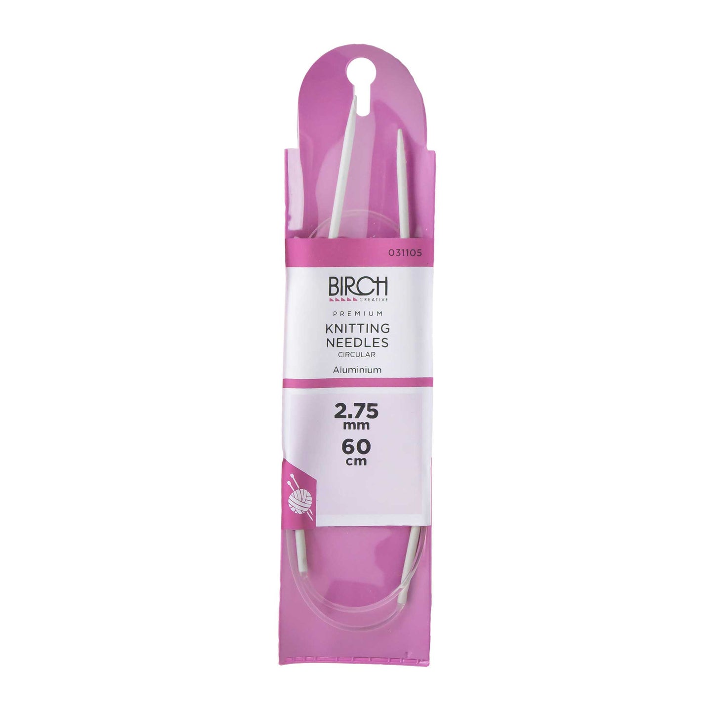 BIRCH KNITTING NEEDLE CIRCULAR PREMIUM 60CM - 2.00-3.75MM *