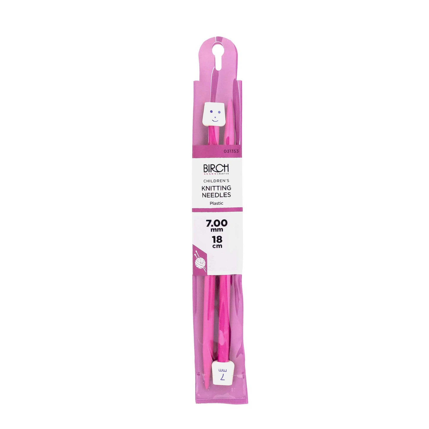 BIRCH KNITTING NEEDLE KIDS 18CM SZ 6.50-7.00MM