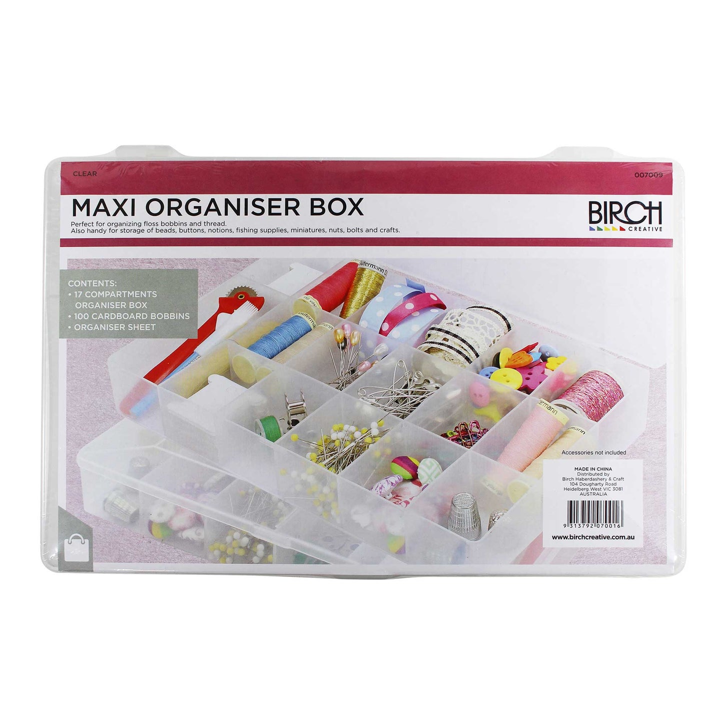 FLOSS ORGANISER MAXI W/100/CLR