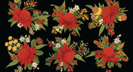 Textile Pantry - Under the Australian Sun - Red & Black - #0024-13