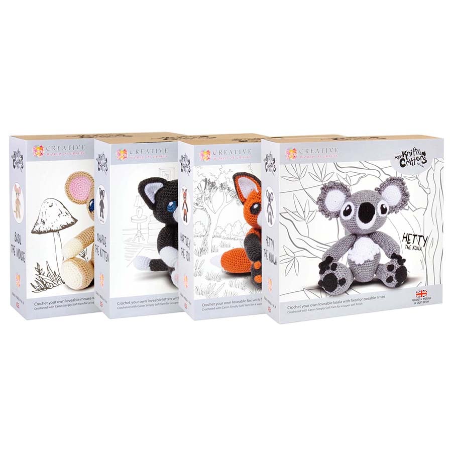 THE KNITTY CRITTERS COLLECTION CROCHET KITS