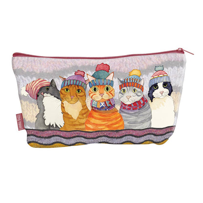 Cats in Hats, Zipped Pouch