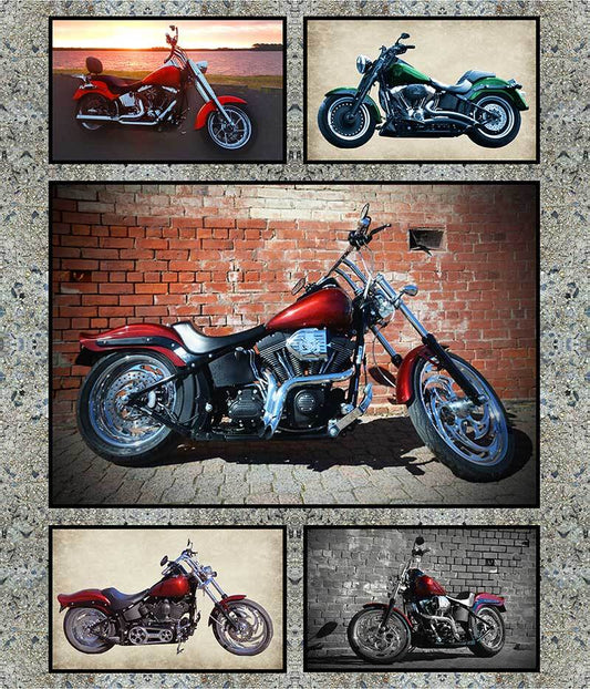 KK Fabrics - Burrangong Creek Motorbike Co - Panel