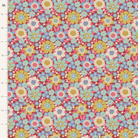 Tilda's world - Wallflower - Lauren Burgundy - #100602