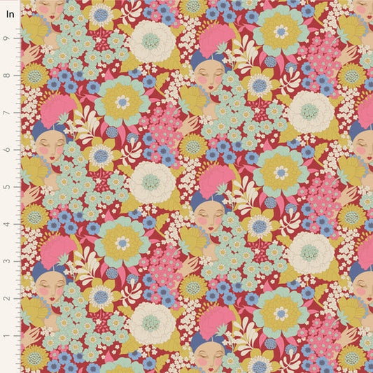 Tilda's world - Wallflower - Wallflower Burgundy - #100606