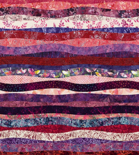Hoffman Fabrics - Waves - Pink - #4832-012