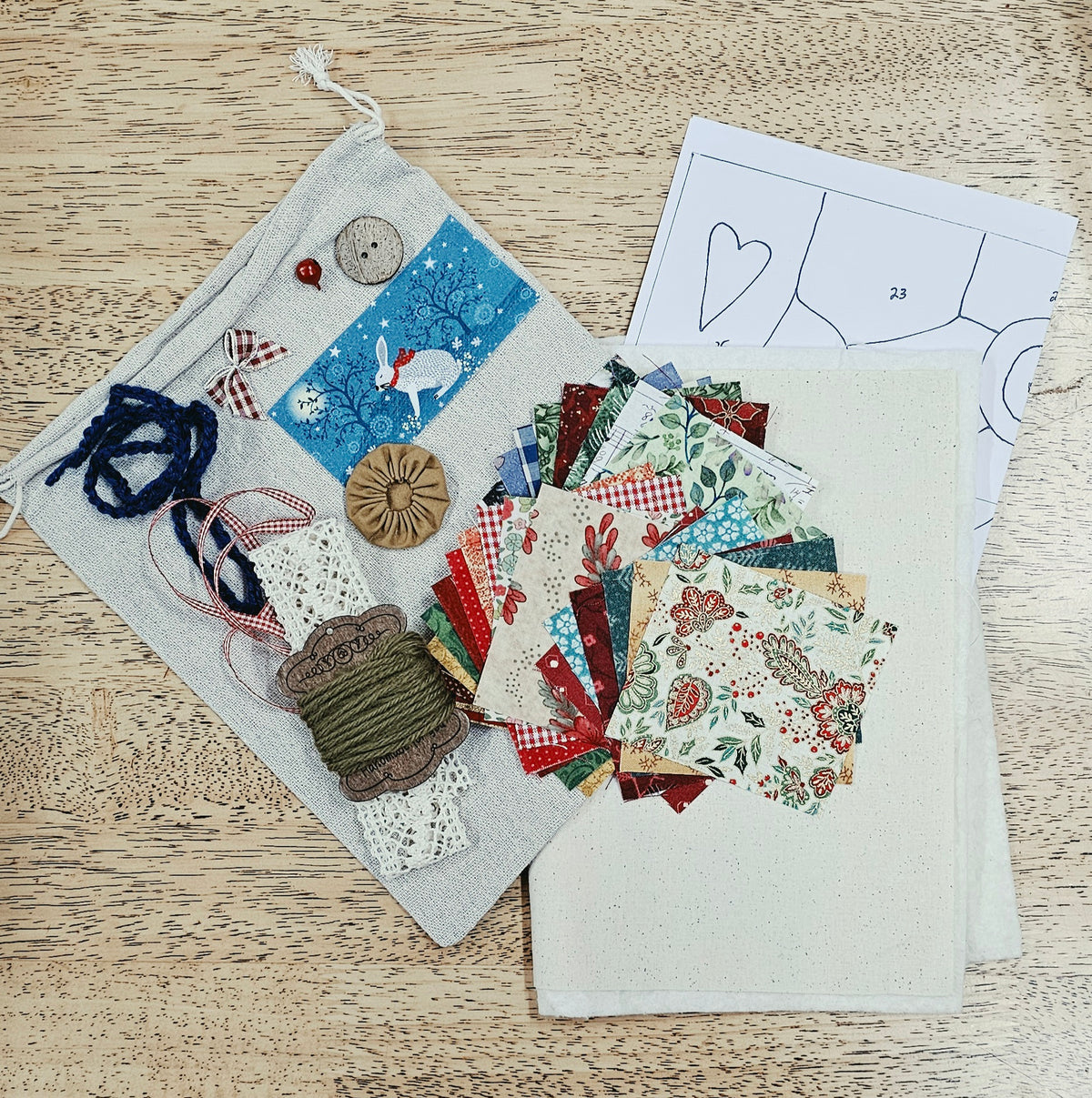 Stitch away to Christmas Day - Christmas Stitch-a-Long - PREORDER ONLY
