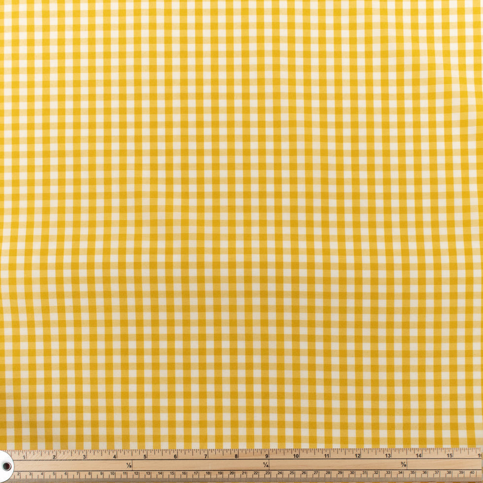 KKFabrics - Small Gingham - Yellow - K8035