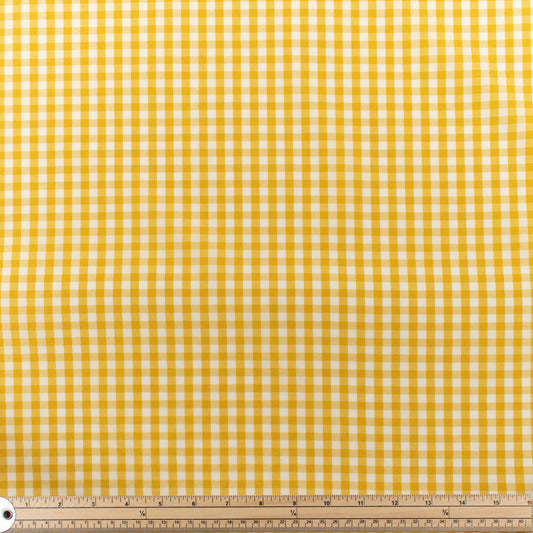KKFabrics - Small Gingham - Yellow - K8035