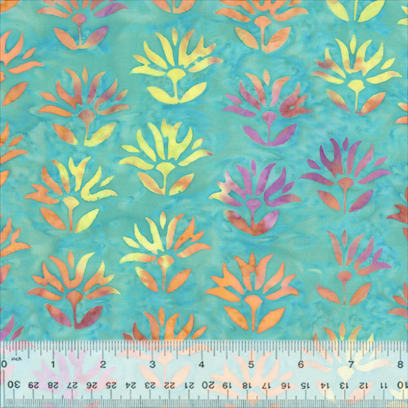 Fern Textiles - Candy Blossom - Aqua - 3158QX – Miss Millys My Time