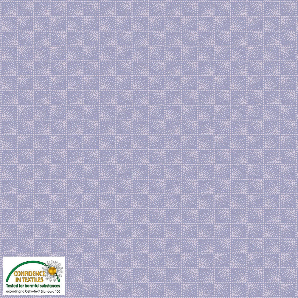 Stof Fabrics - Quilter's Coordinates - Lavender Dots Check- #4515-215