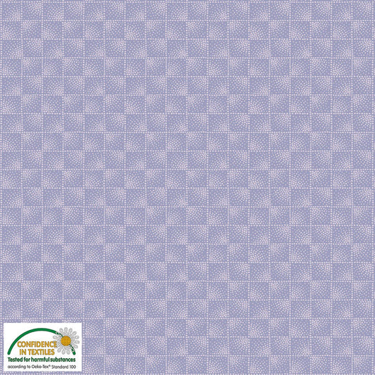 Stof Fabrics - Quilter's Coordinates - Lavender Dots Check- #4515-215