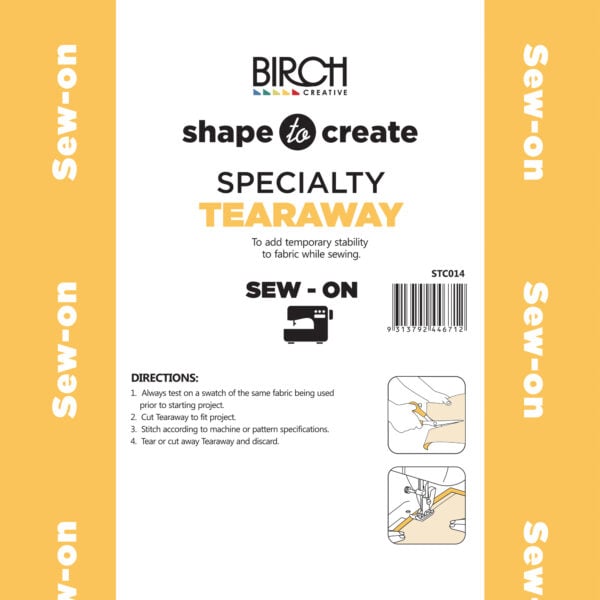 SHAPE TO CREATE - Backing - Tearaway