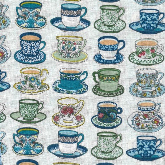 Art Nouveau Symphony - Teacups in white