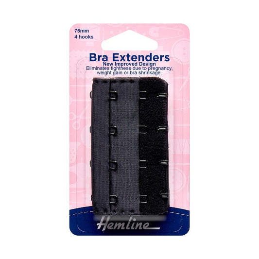 HEMLINE BRA EXTENDERS 75MM 4 HOOK