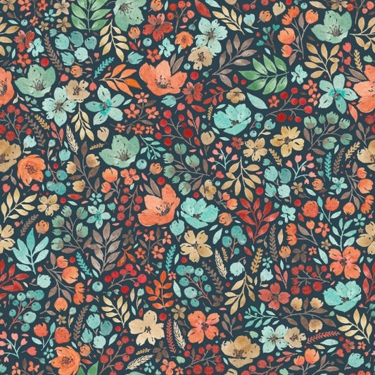 Nutex - In The Forest - Floral Navy - 82210-103