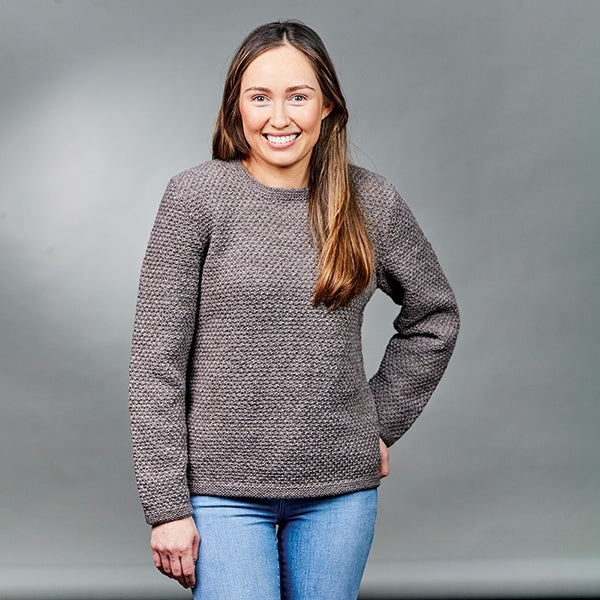 Bendigo Woollen Mills PT 8578 - Jumper with Easy Textured Pattern - Knitting Pattern