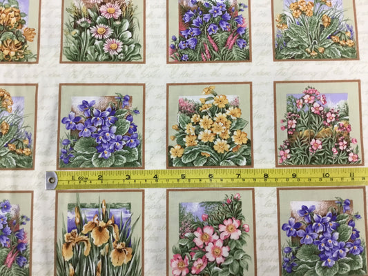 Fabric freedom F42: Shakespears Flowers - FABRIC
