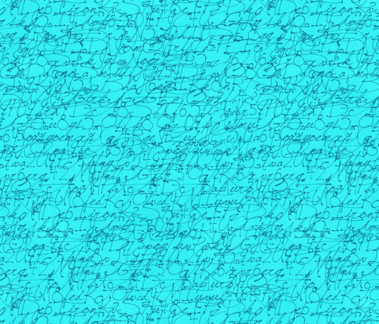 Stof Fabrics - Quilters Coordination - Blue Writing - #19-32
