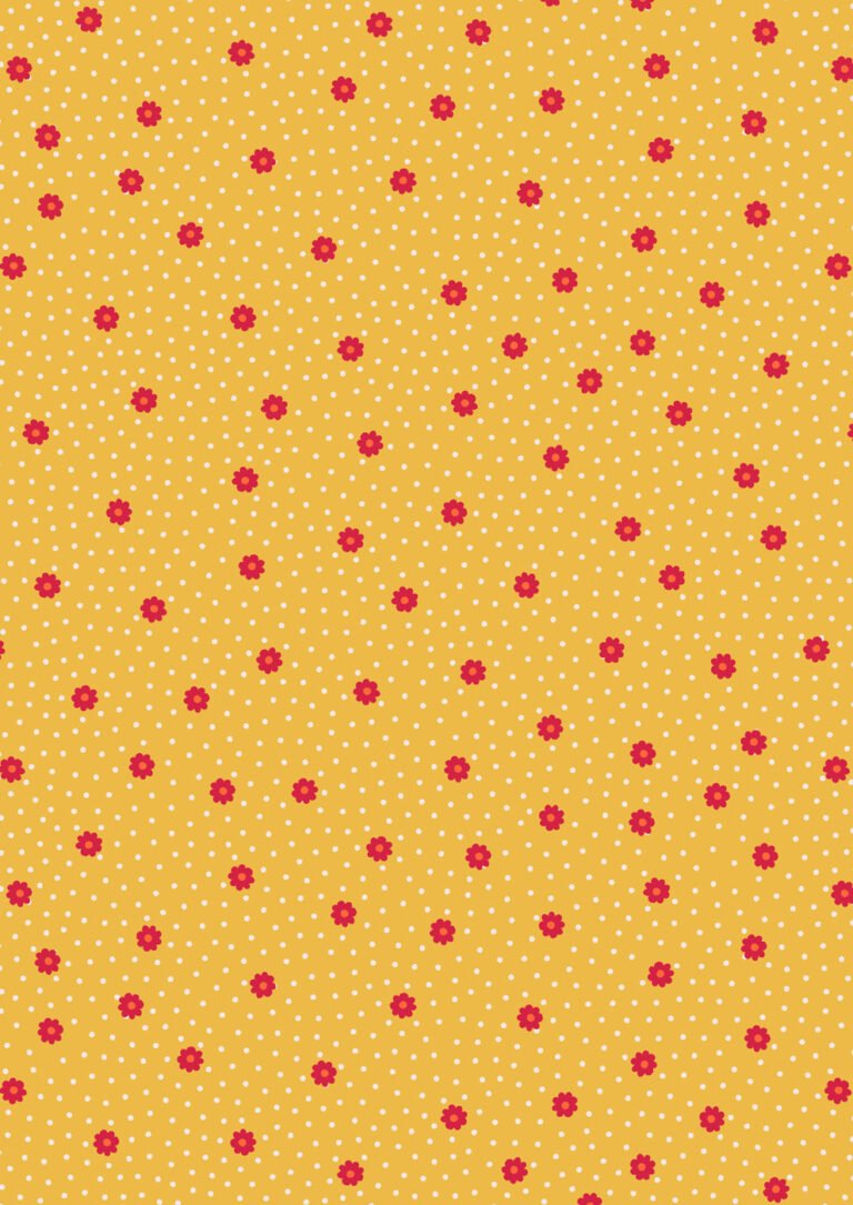 Lewis & Irene - Matryoshka  - Daisy Dot on Joyful Yellow - #A567-2