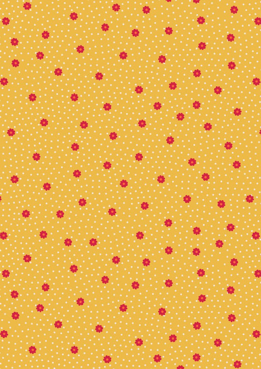 Lewis & Irene - Matryoshka  - Daisy Dot on Joyful Yellow - #A567-2