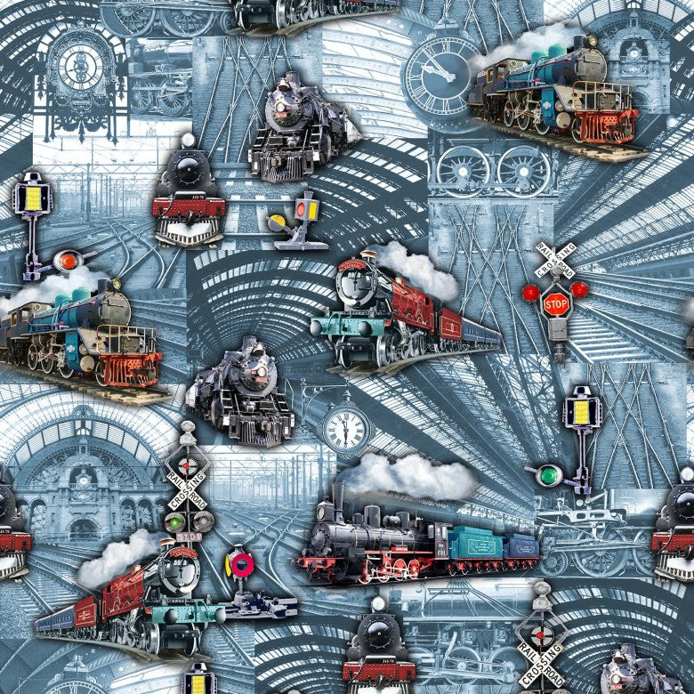 Michael Miller Fabrics - Central Station - Patt# DCX11757