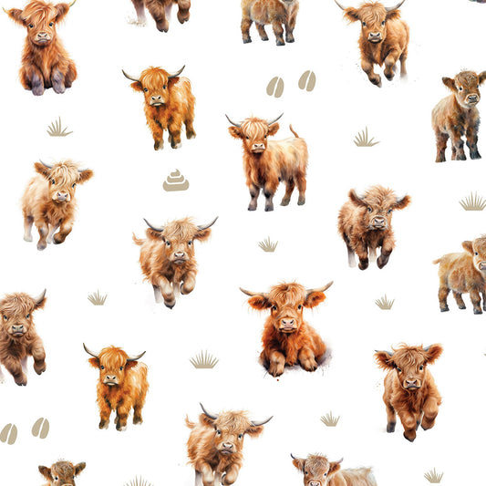Devonstone Collections Coops Farm Highland Cows White