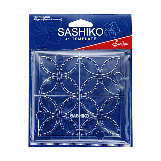 SASHIKO TEMPLATE 4 IN' SEVEN TREASURES