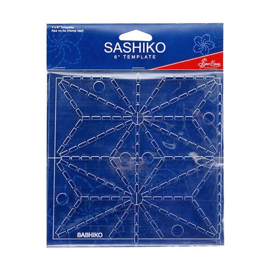 Sashiko Template 6 In Hemp Leaf