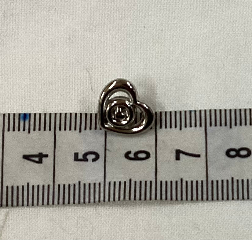 Budget Buttons - Hearts - #5A3107