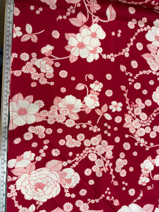 New Romantic - Red & White Florals