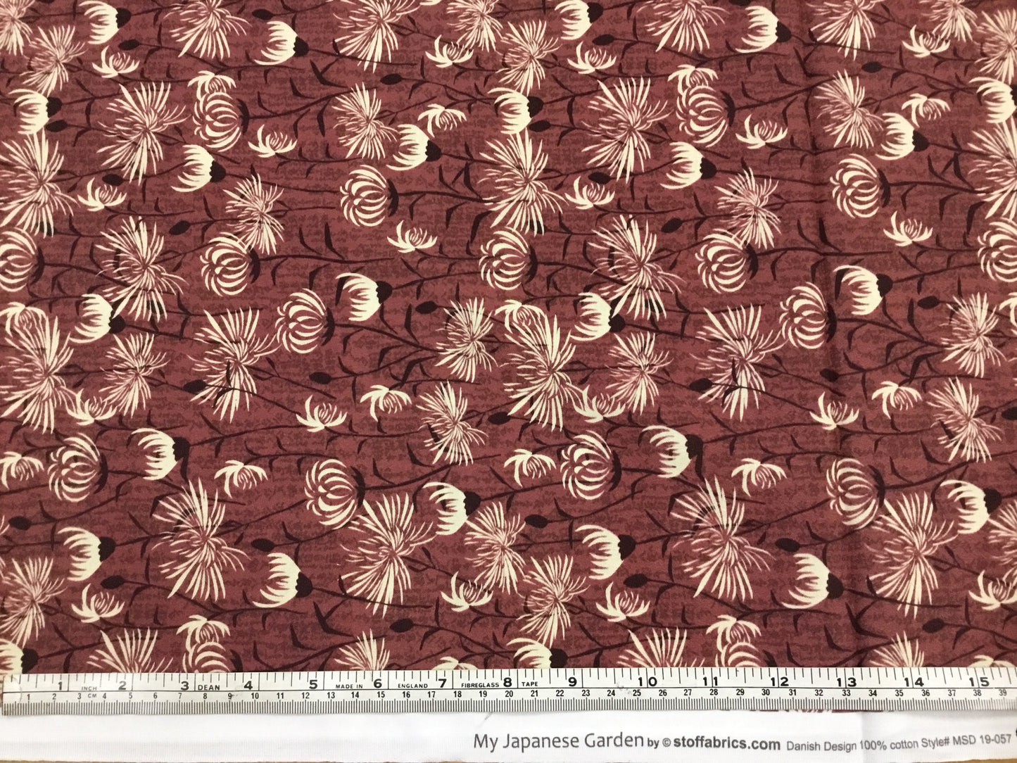Stoffabric My Japanese Garden MSD 19-057 Burgundy